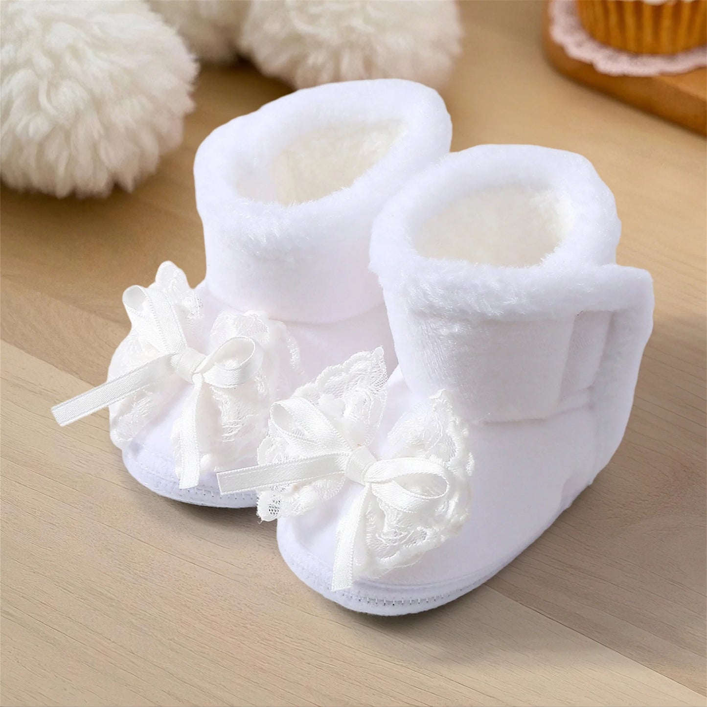CN Guangdong Faux Fur Lined Baby Winter Boots First Walker