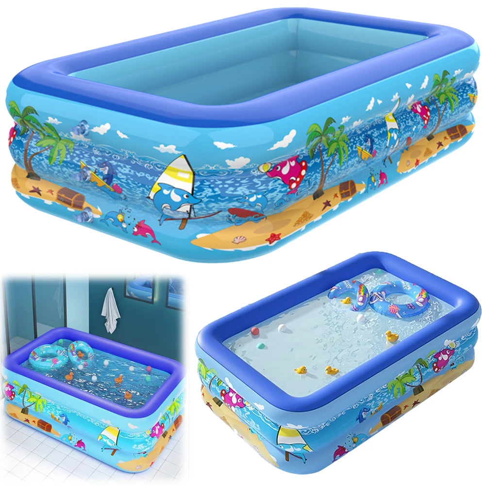 Shunmaii Inflatable Cartoon Pattern Framed Pool For Toddlers