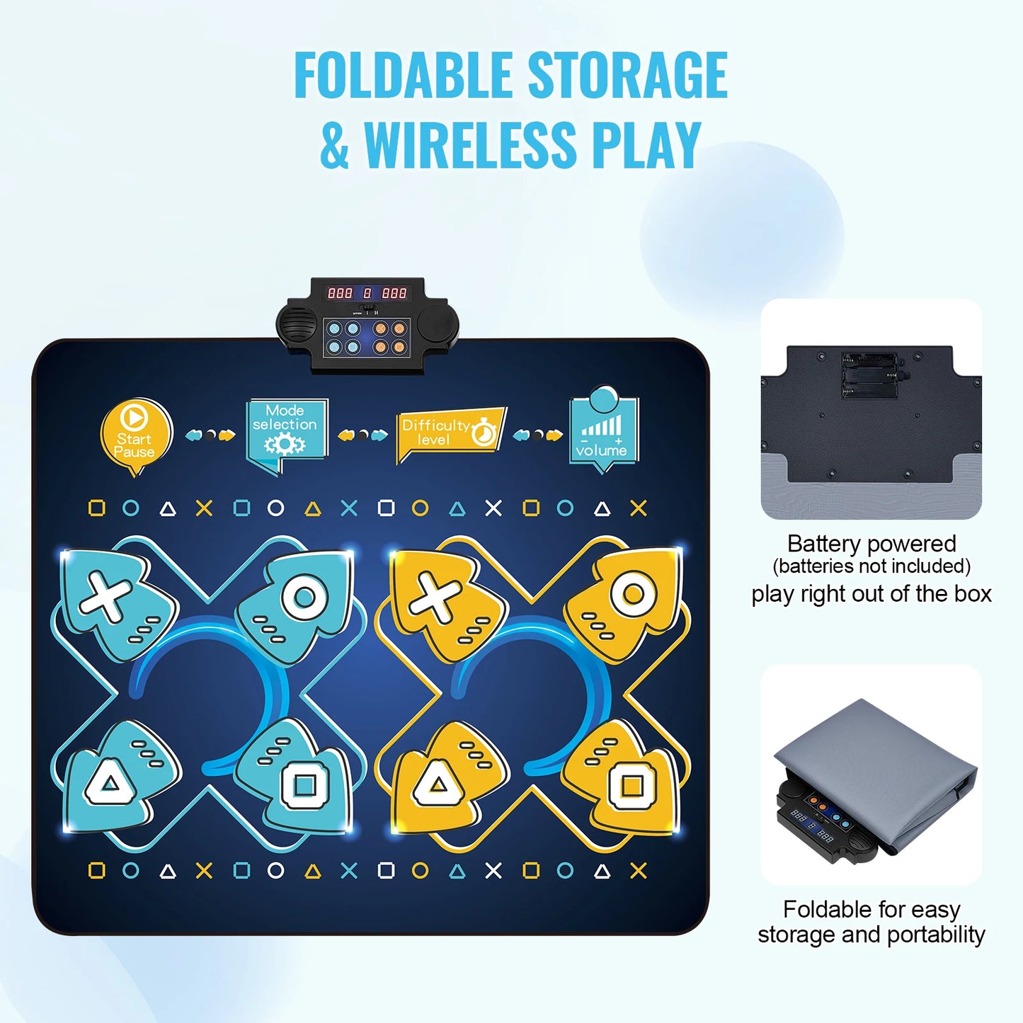 SucceBuy Kids Electronic Dance Mat 8 Button Pad For Girls