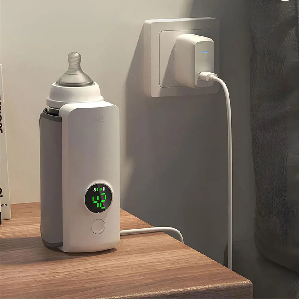 Alloet Portable Bottle Warmer With Temperature Control USB