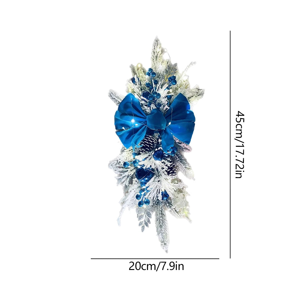 Guangdong Christmas Wreath Centerpiece With Light LED Round Wall Door Decoration