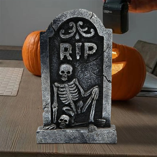 Hign-concerned Halloween Resin Figurines Ghostly Decor Skull