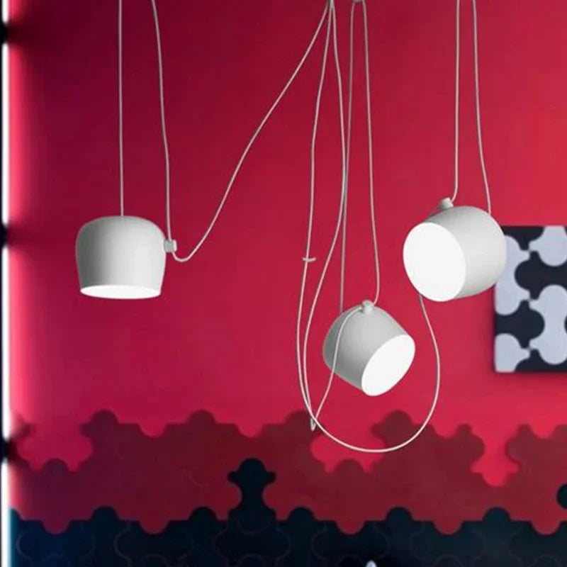 Nordic Modern Drum Chandelier Ceiling LED Chandelier Spider Restaurant Clothing Store Coffee Shop Decorative Chandelier