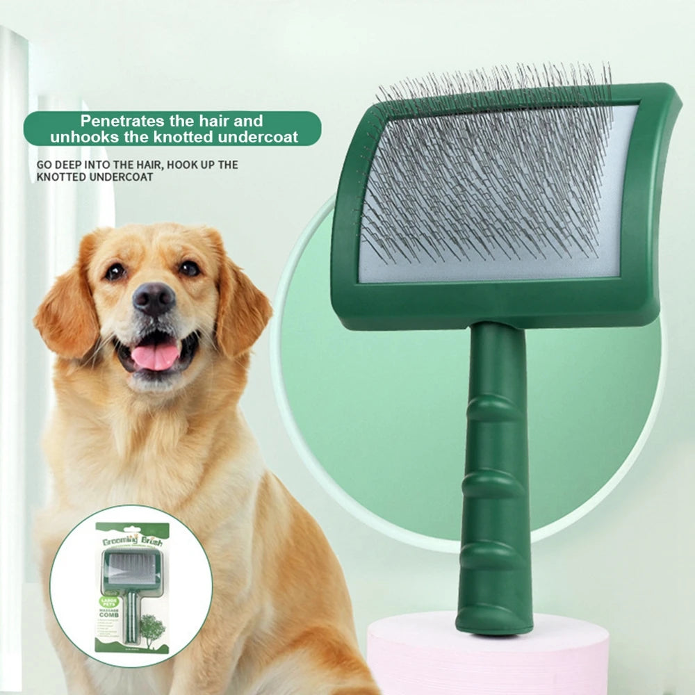 Hign-concerned Extra Long Pin Slicker Brush For Dogs