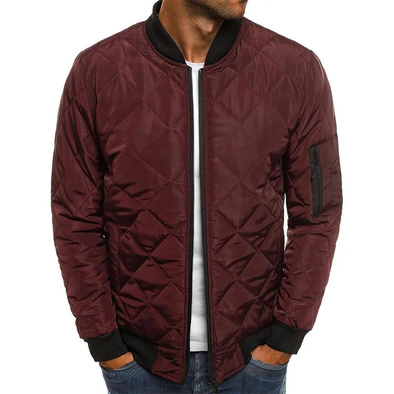 Men's Lightweight Mesh Jacket With Baseball Collar Casual