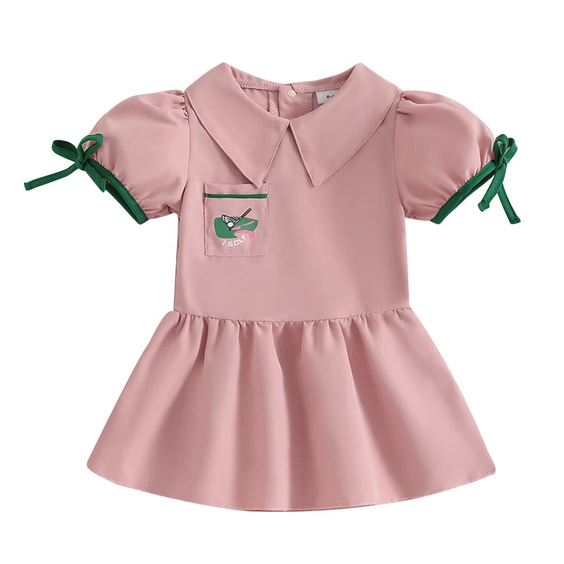 Adorable Infant Girl Floral Print Ruffle Sleeveless Dress with Bowknot Belt and Peter Pan Collar for Parties and Events