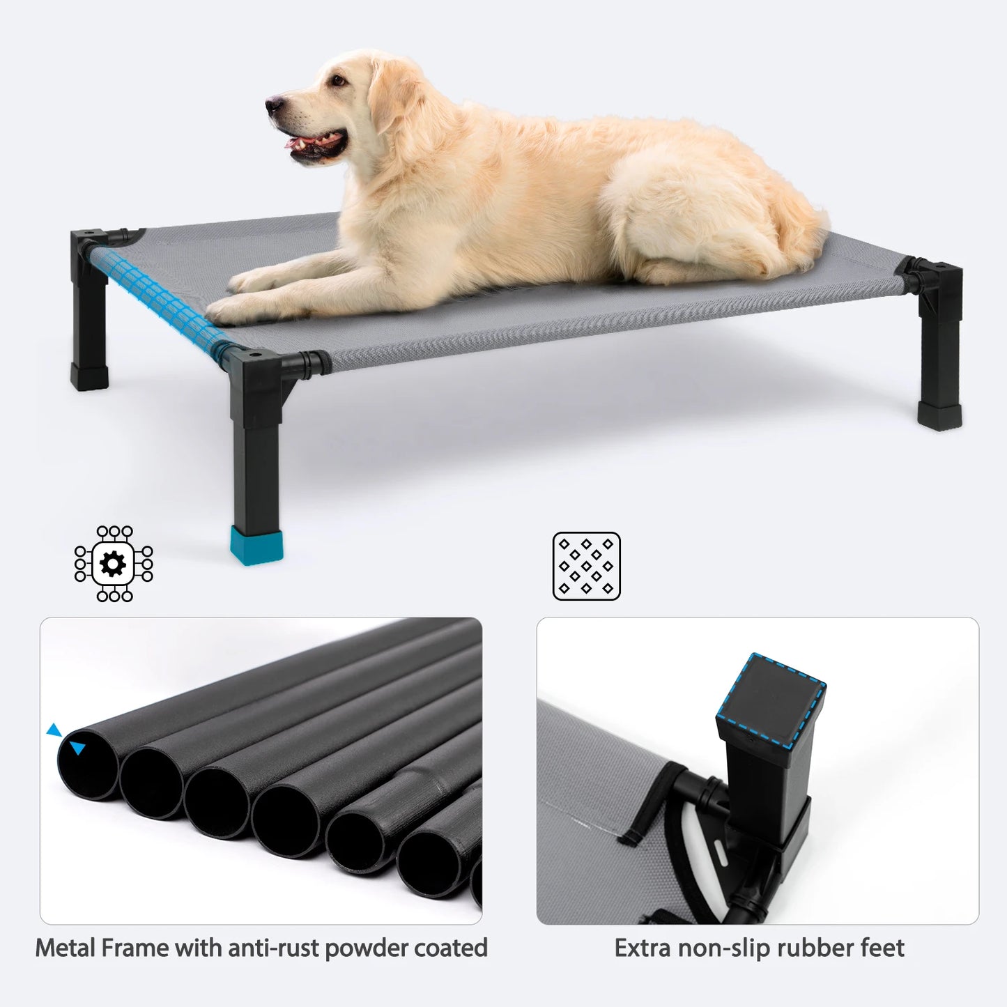 Jiangsu Elevated Dog Bed Cooling Raised Pet Cot Mesh