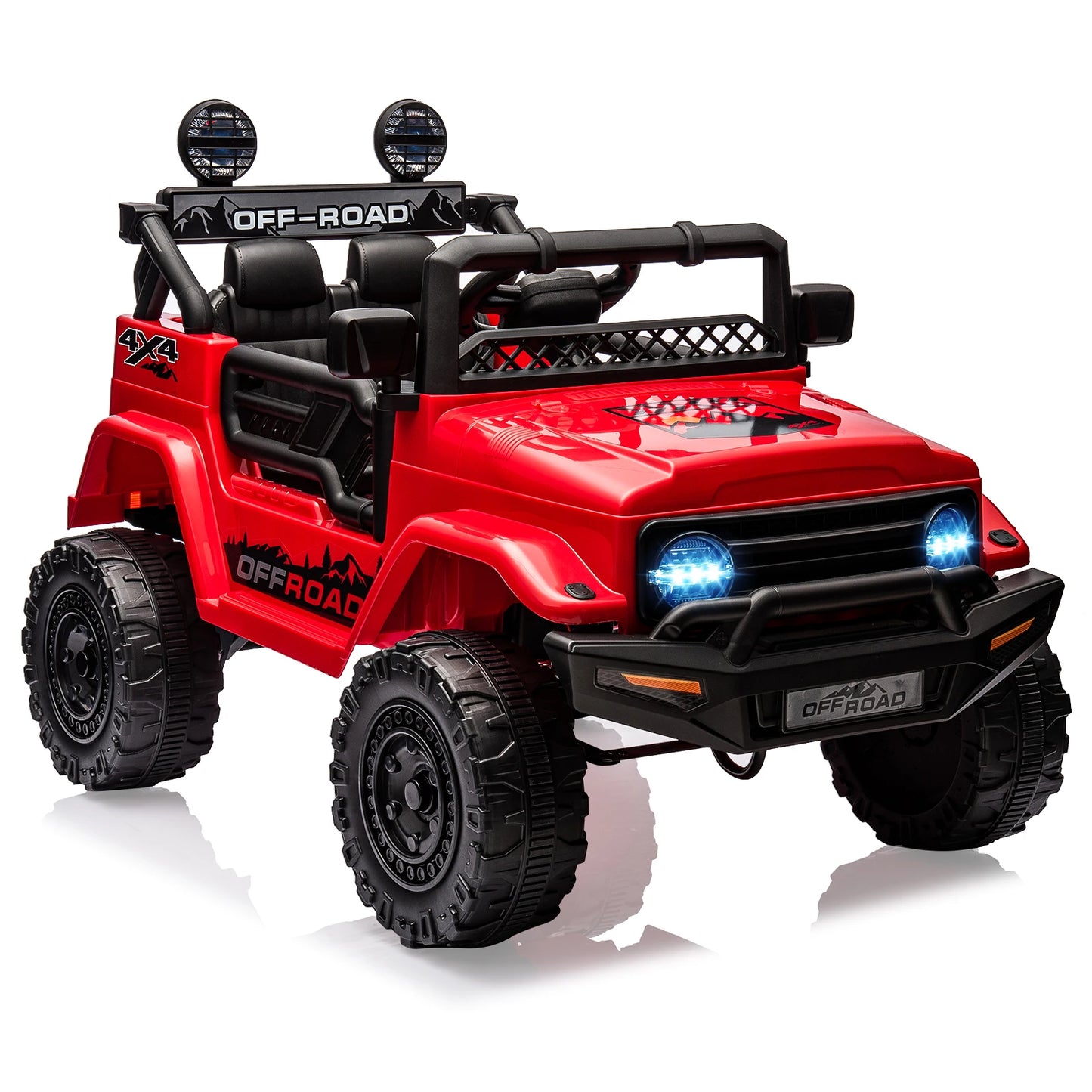 HiMIS 12V Kids Ride On Truck With Remote Control Led Lights