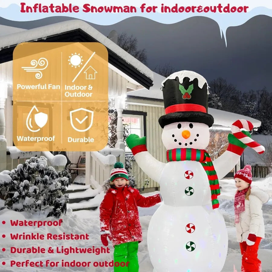 Hign-concerned Inflatable Snowman Christmas Yard Decoration