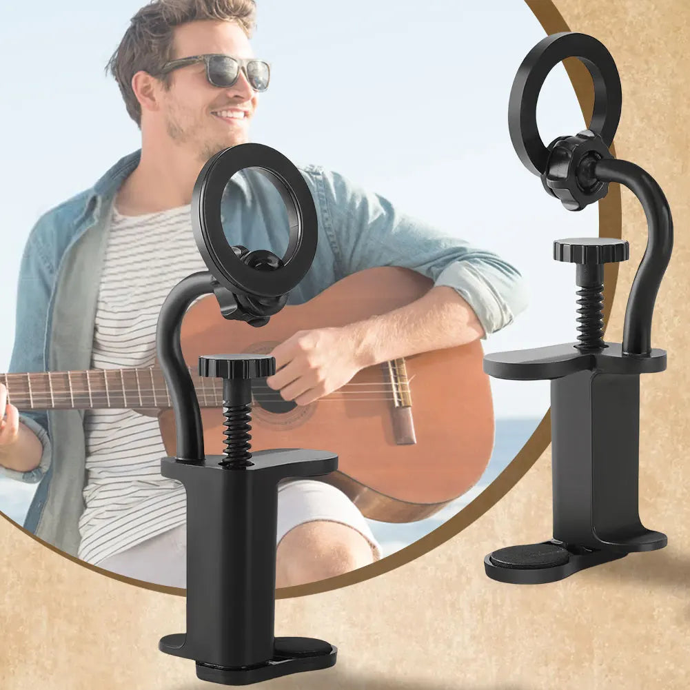 APWIKOGER Adjustable Magnetic Guitar Phone Holder With Clip